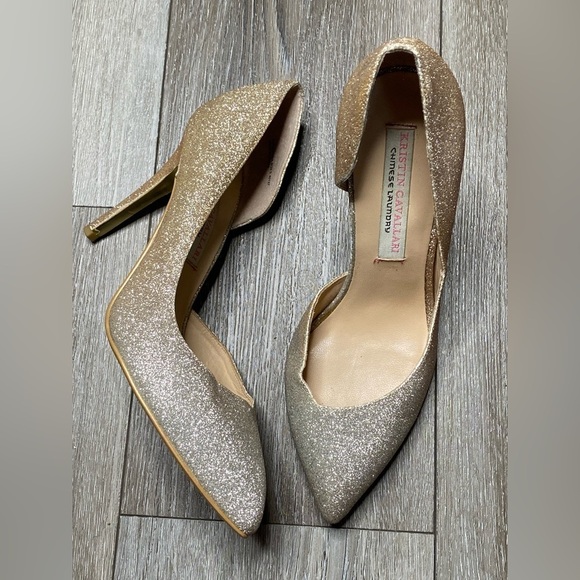 Chinese Laundry By Kristin Cavallari Formal Pointed Toe Heel Sparkly Gold Silver - Picture 2 of 16